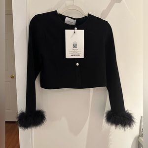 NWT Daily Sleeper Cardigan with Feathers